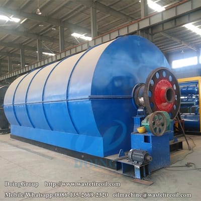 One set tyre recycling pyrolysis plant was delivered to Tunisia