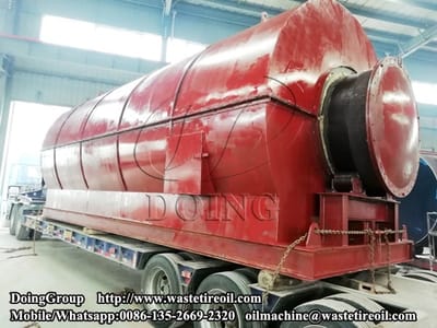 One set 12T/D used tyre pyrolysis plant delivery to Guangxi, China