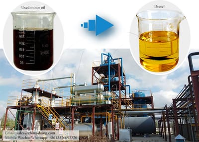 How to make diesel fuel from used motor oil?