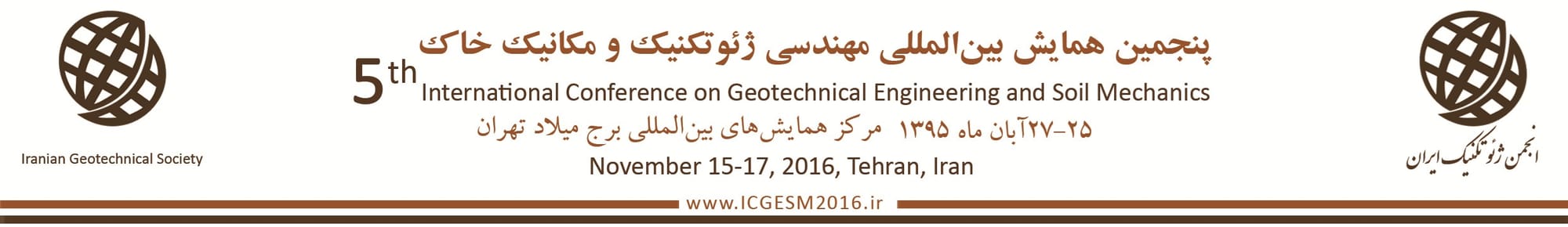 5th International Conference on Geotechnical Engineering and Soil Mechanics