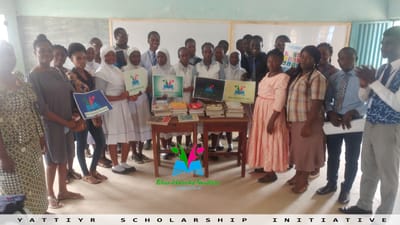 DONATION OF BOOKS AT THE BASIN COLLEGE, ILORIN