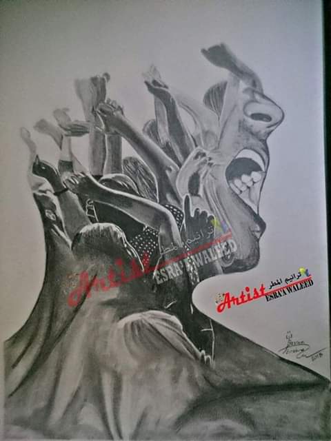 الرسامة المبدعة اسراء وليد