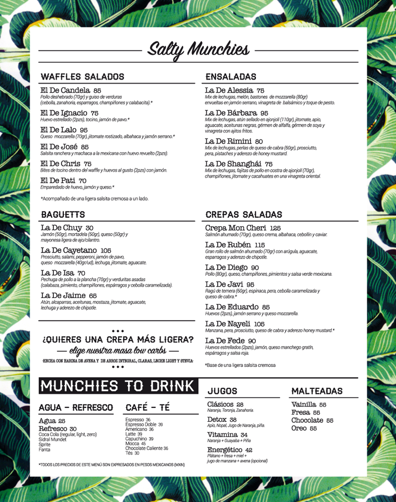 MENU - PLATILLOS SALADOS