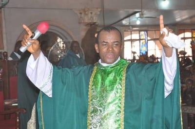 Watch: Father Mbaka warns President Buhari, Senators of impending doom