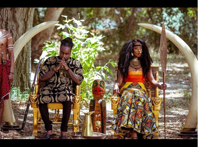 Rapper Wale rocks Isiagu in African- themed photoshoot (Photo)
