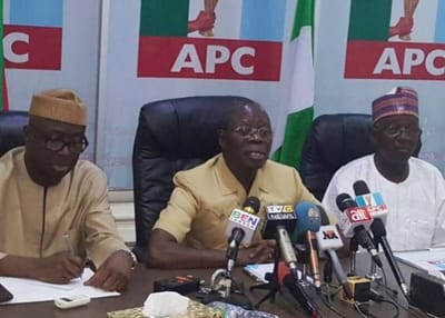 Comrade Oshiomhole: Governor Ortom has failed in Benue