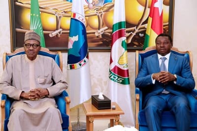 President Buhari arrives Togo for ECOWAS/ECCAS Summit