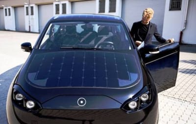 Germany tests solar car which charges as being driven
