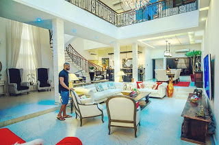 Peter Okoye Shows Off His Tastefully Furnished Sitting Room
