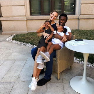 Mikel Obi Proud Of His Twin Daughters As They Resume At New School