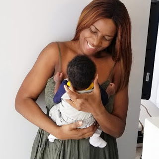 Adorable Photos Of Linda Ikeji And Her Son