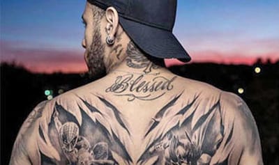 Neymar Gets Spider-Man And Batman Tattoos (Photos)