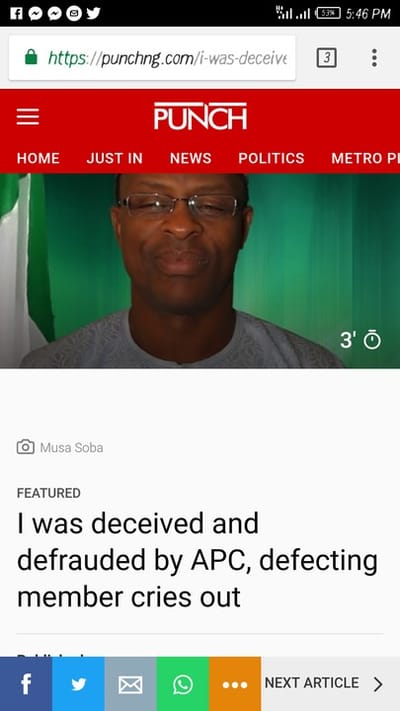 APC Crisis: 36 More Reps May Dump Party Before Nov 17