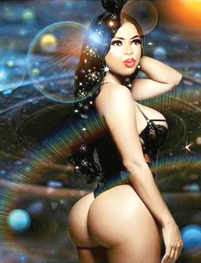 Bobrisky shares photo of himself with boobs and big butt