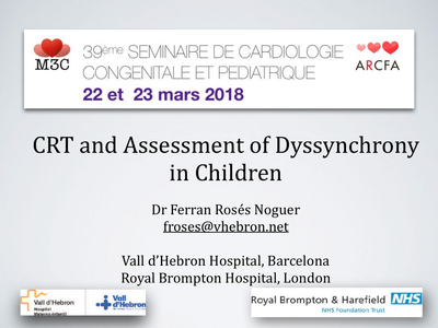 Resynchronisation en pédiatrie et chez les congénitaux
