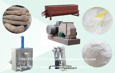 Complete cassava flour production line