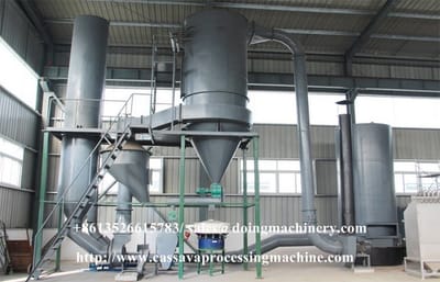 Cassava flour making machine in cassava processing plant