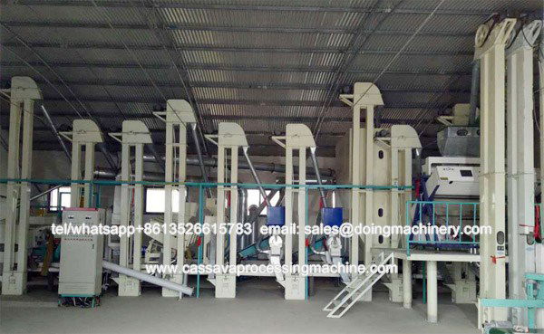 Big capacity paddy rice mill equipment for sale