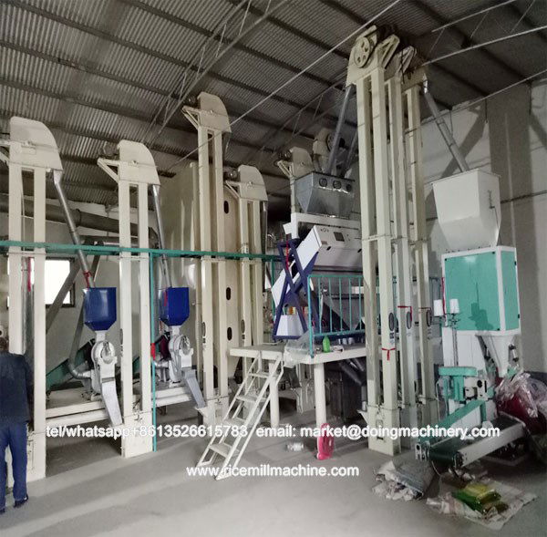 Complete set automatic rice mill processing machinery