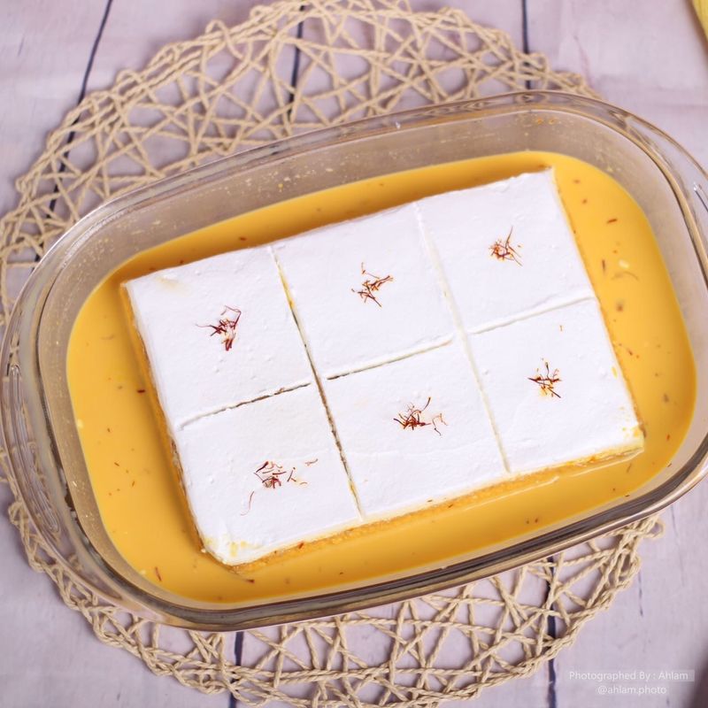 زعفران جوسي كيك - Saffron juicy cake