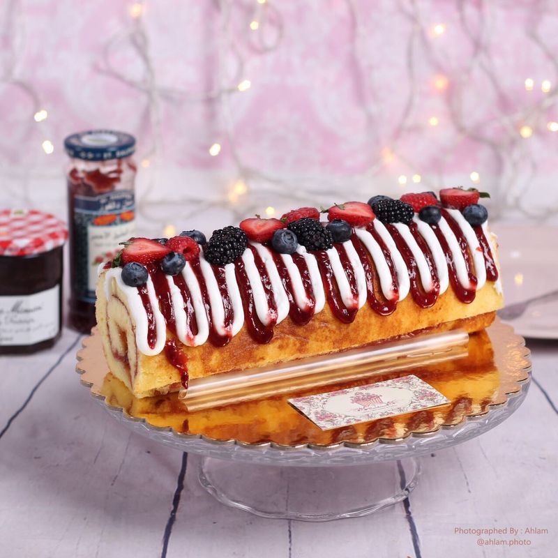 Jam roll cake - جام رول كيك