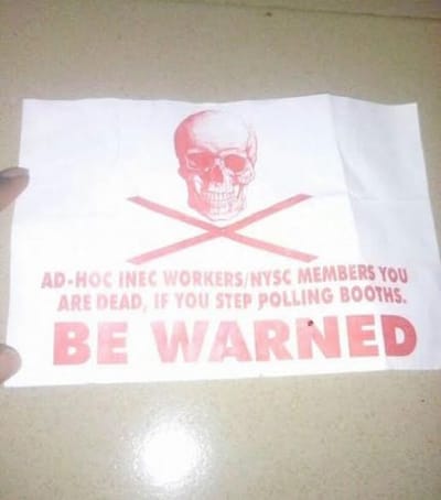 See the threat electoral officials in Ondo state allegedly got
