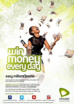 Etisalat spalshes subscribers with easy millions!!!