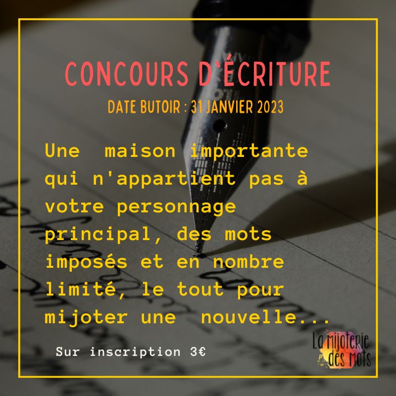 [CONCOURS D'ECRITURE]