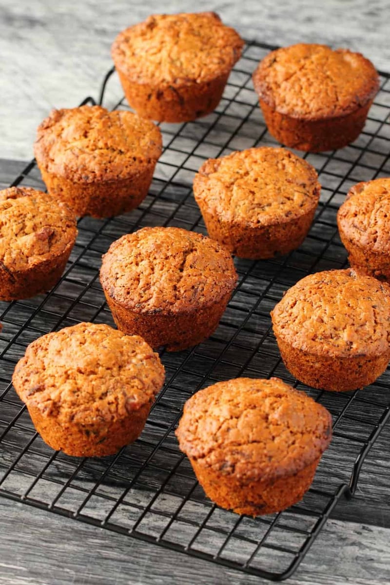 Muffins de Calabacín y Durazno al Estilo Costarricense