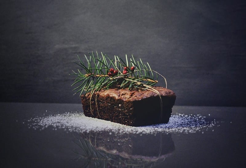 Queque de chocolate oscuro