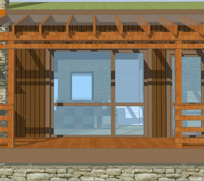 Дачный дом с полезной площадью 44 м2