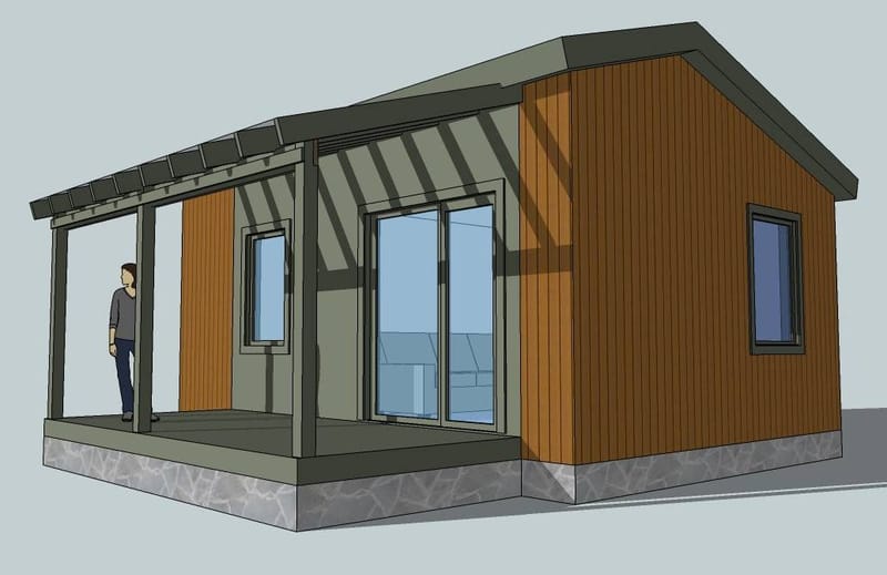 Строительство дачного дома 5х7 в районе микрорайона Сокол