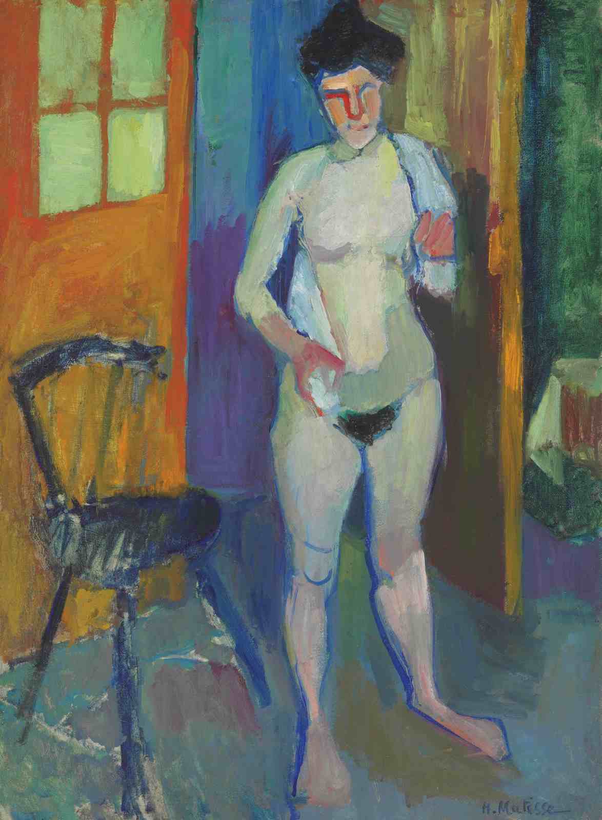 Nu à la serviette blanche