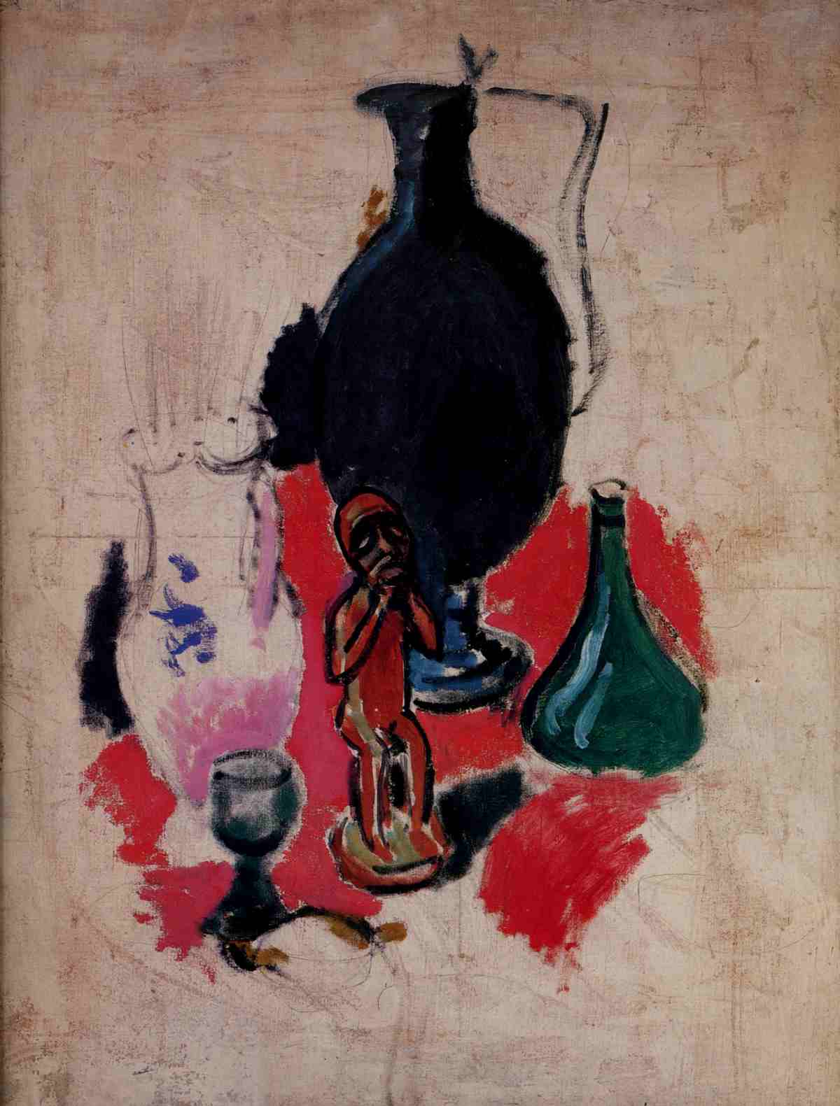 Still life with statue