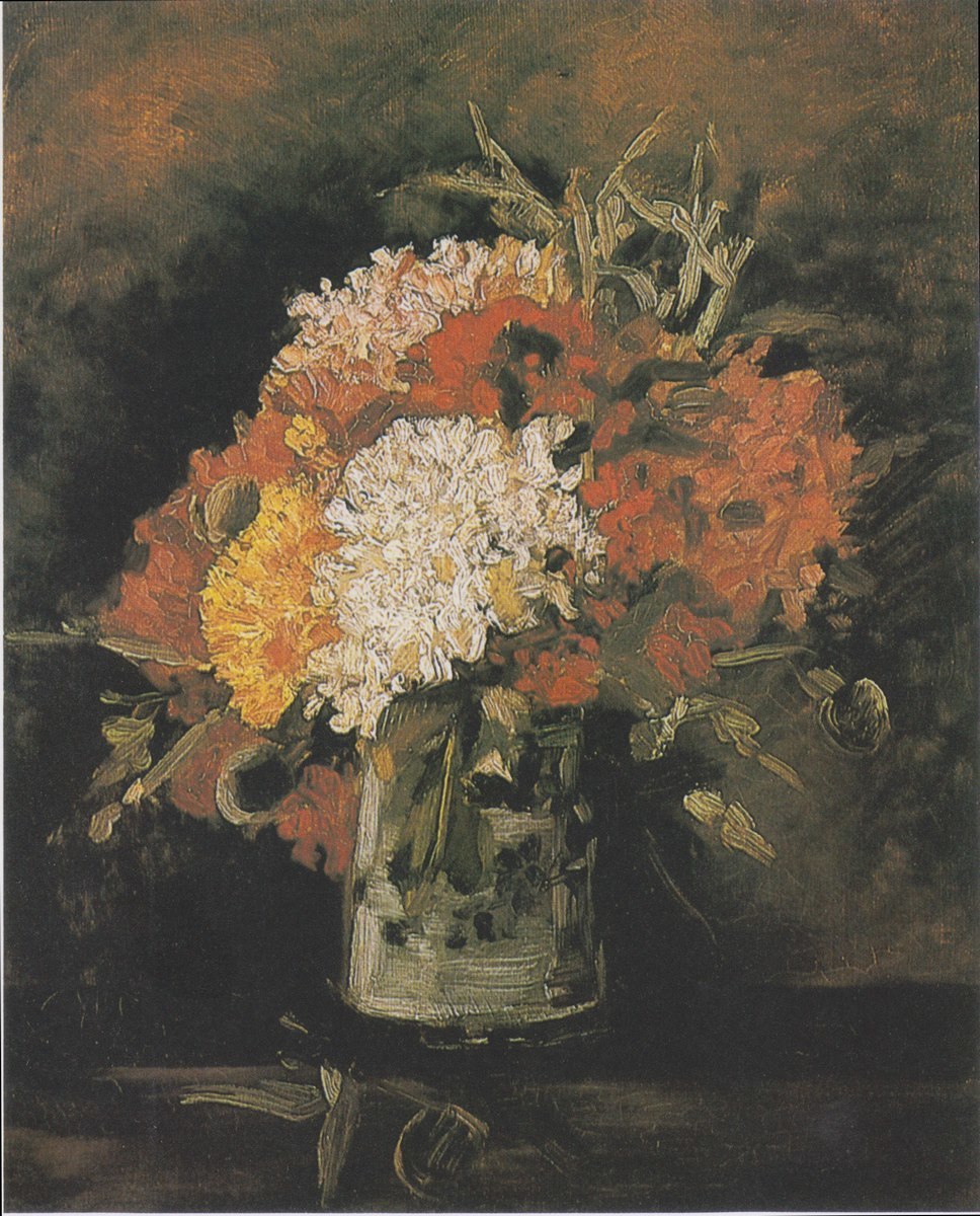 Flower (23) - Vase mit Nelken