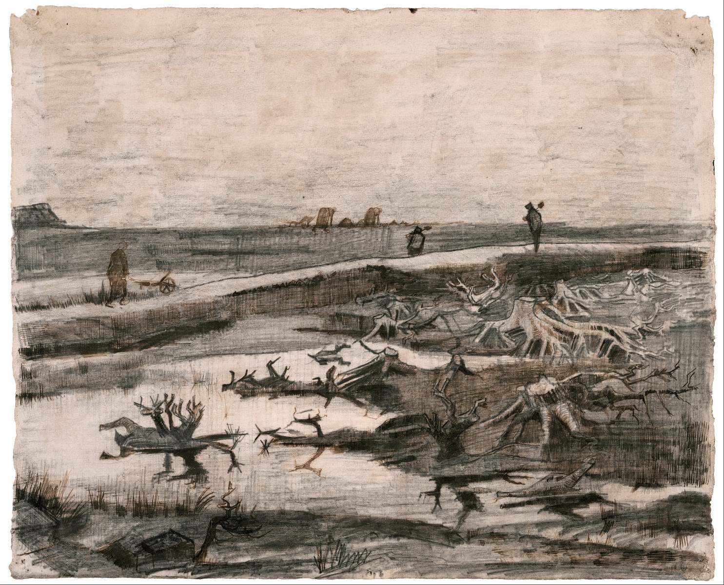 Landscape with Bog Trunks (Travaux aux Champs)
