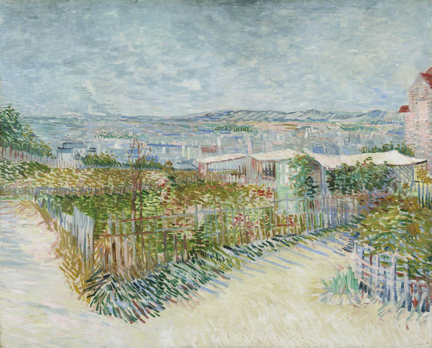 Montmartre- achter de Moulin de la Galette