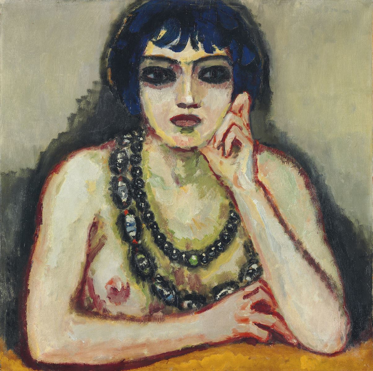 Femme aux deux colliers