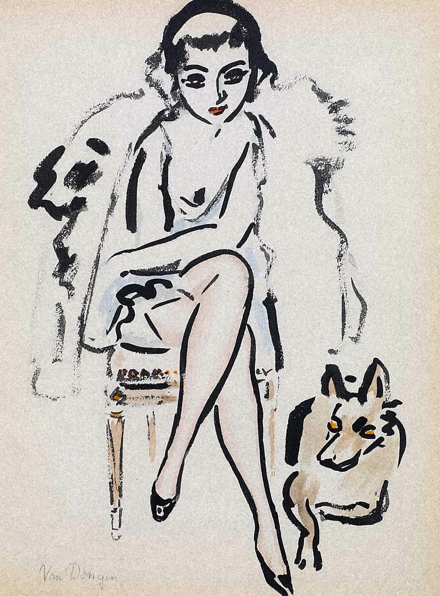 Lady with a dog