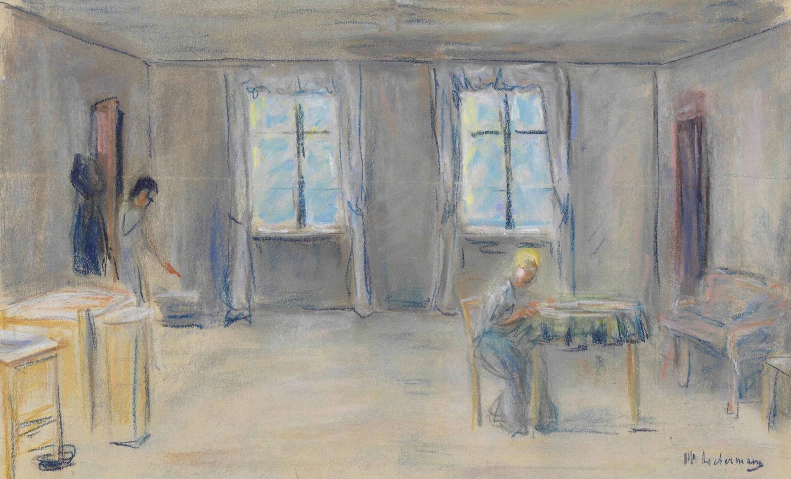 Gastzimmer--Dekorentwurf zum IV