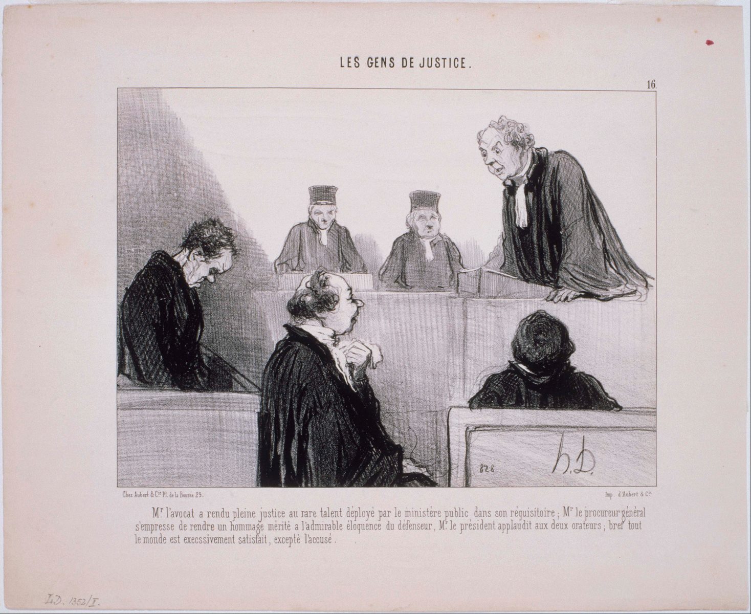 Les Gens de Justice- M. L'Avocat a rendu pleine Justice...