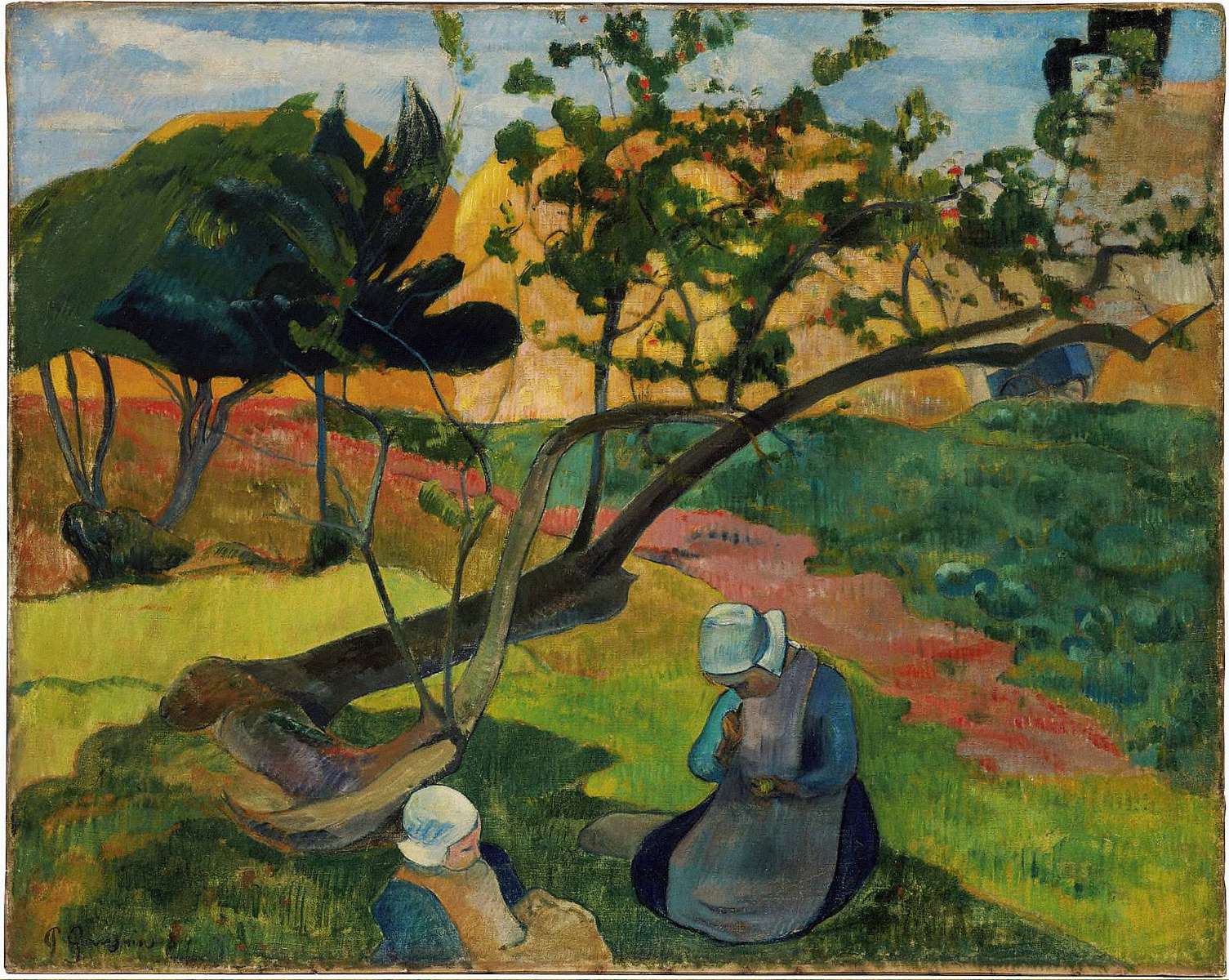 Landscape with Two Breton Women