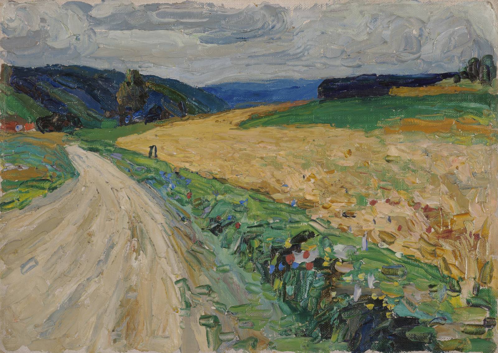 Naturstudie zur gelben Postkutsche, 1903
