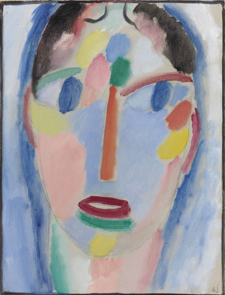 Mystical Head (11) Kopf in Blau