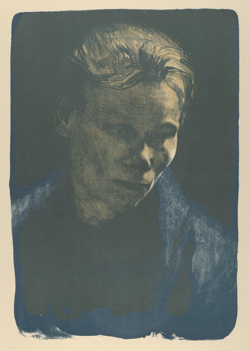 Working Woman with Blue Shawl (Brustbild Einer Arbeiterfrau Mit Blauem Tuch)