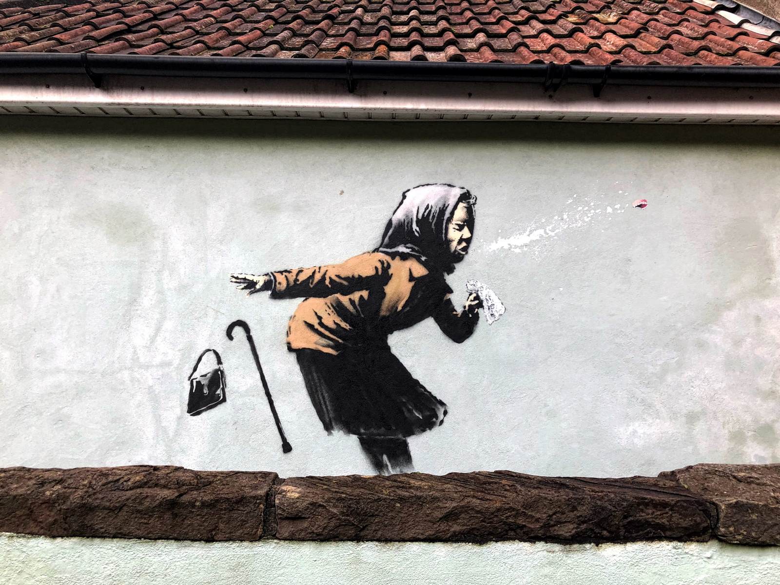 New Banksy sneezing