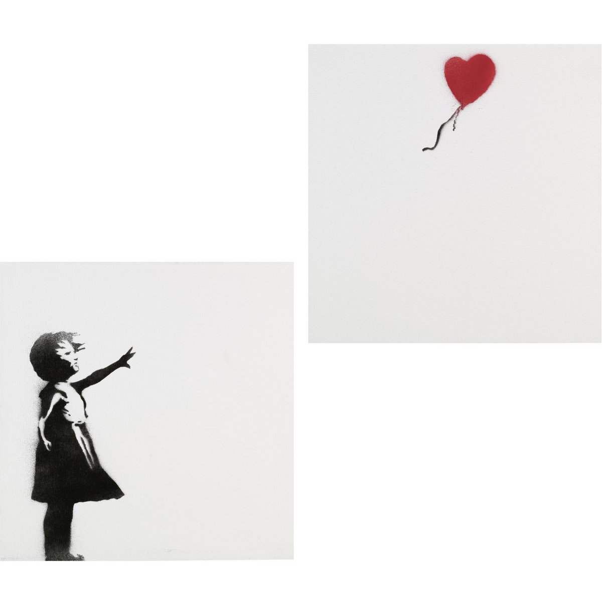 Balloon Girl (Diptych)