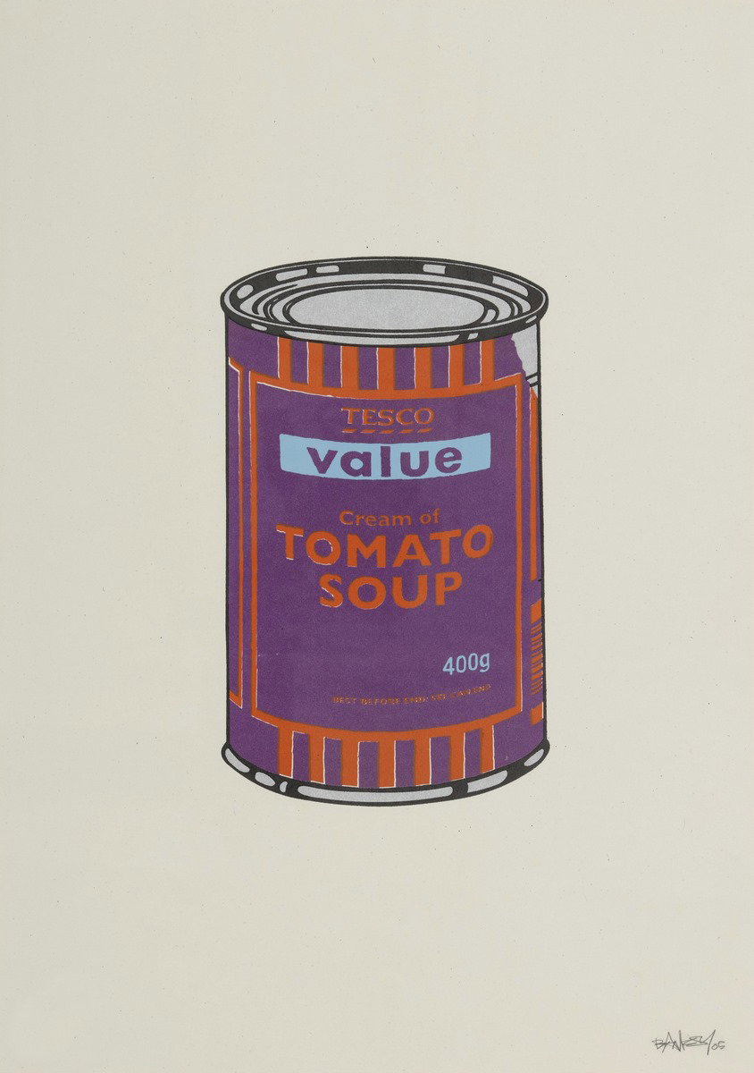 Soup Can - Purple, Orange, Blue