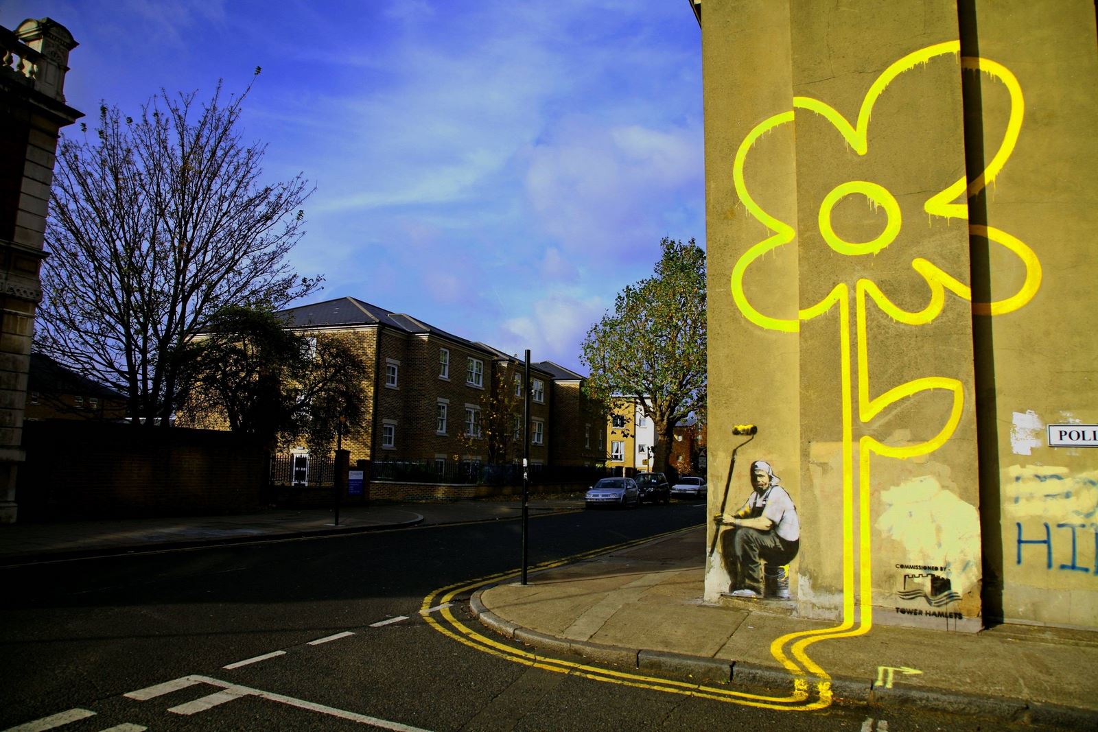 Yellow Lines Flower Paint (horizontal)