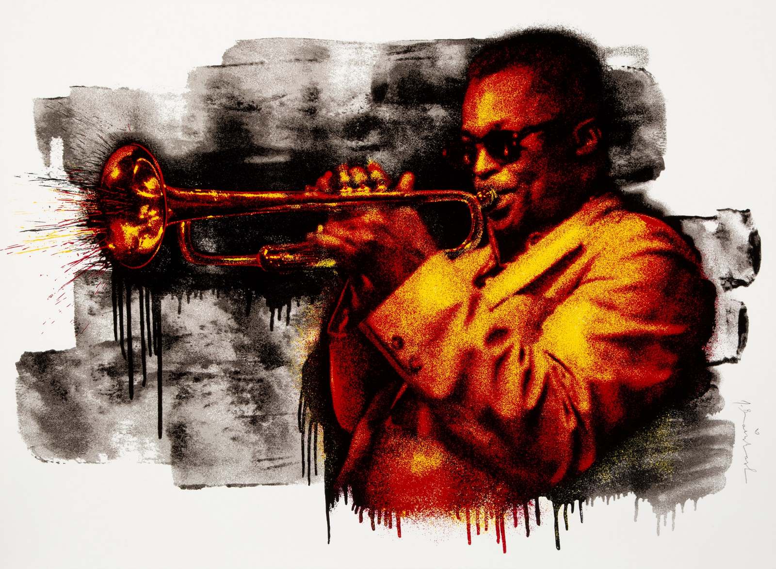 Miles Davis (Red and Yellow)